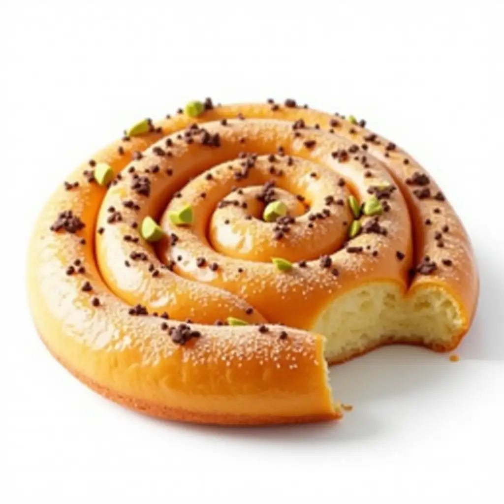 Kurtosh-Pastry-with-Chocolate-Flakes-and-Pistachio-Swirls