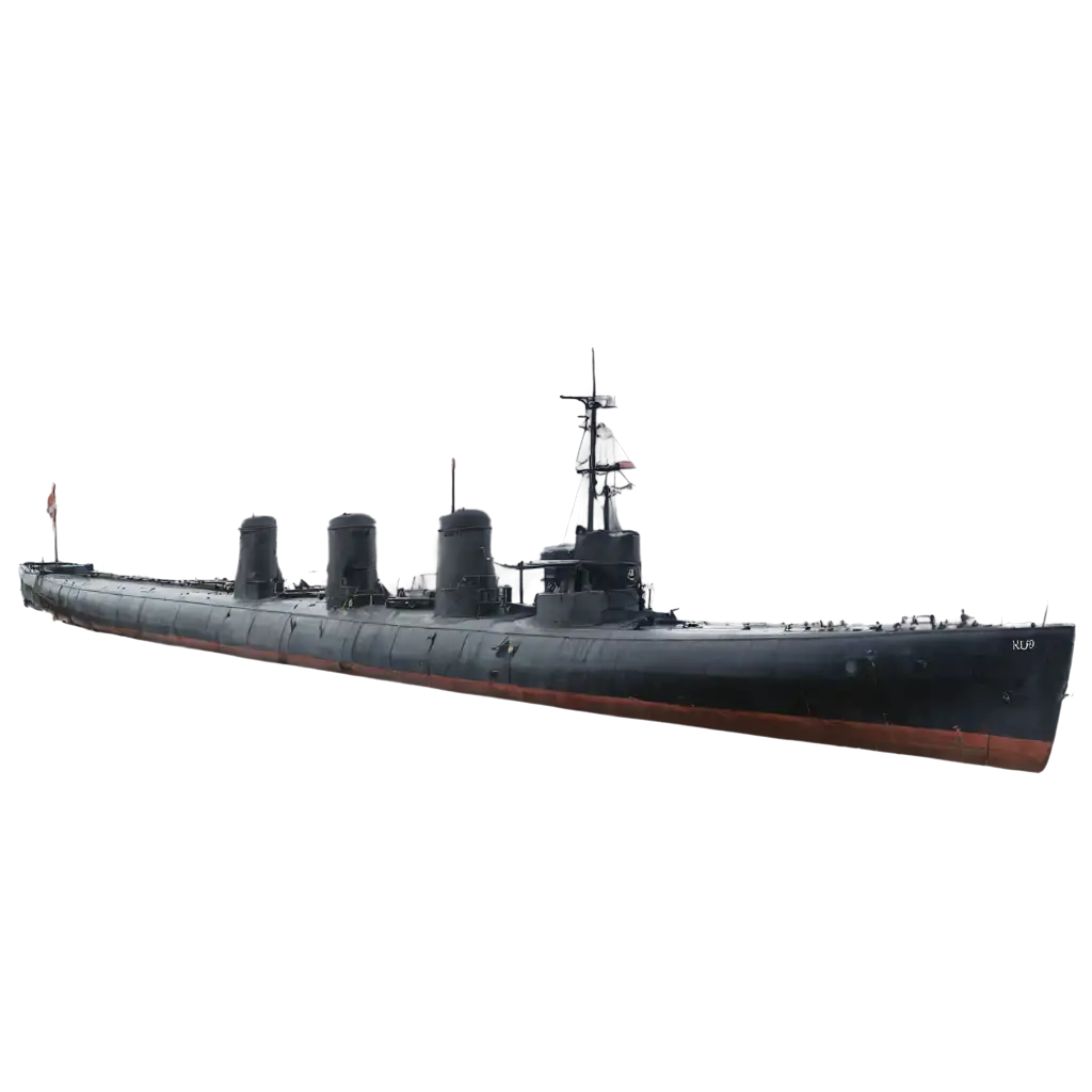 German-Submarine-UBoat-PNG-Image-HighQuality-and-Detailed-Representation-for-Various-Uses