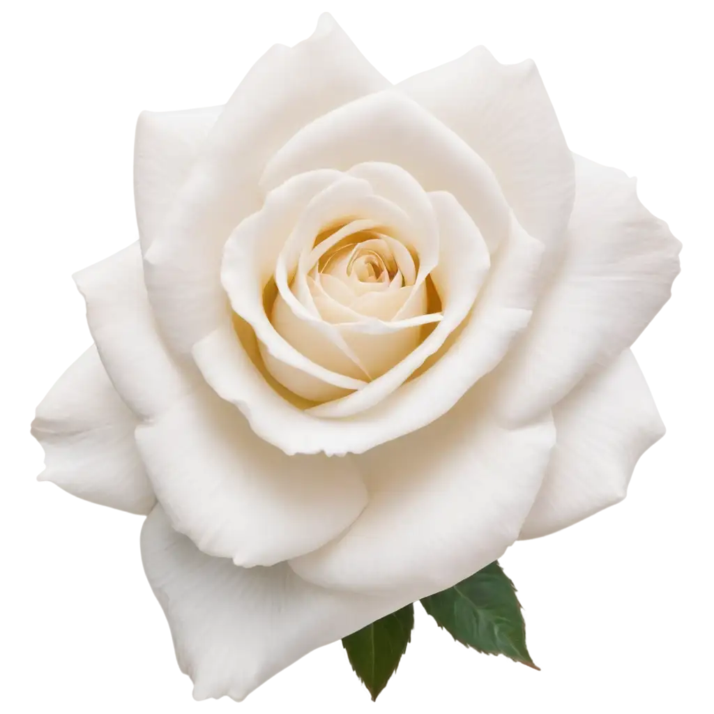 White-Rose-View-from-Above-HighQuality-PNG-Image-for-Versatile-Use