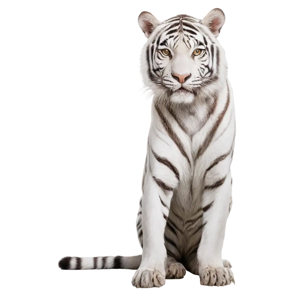 Tiger-White-PNG-Image-Capturing-Elegance-and-Power-in-HighQuality-Format