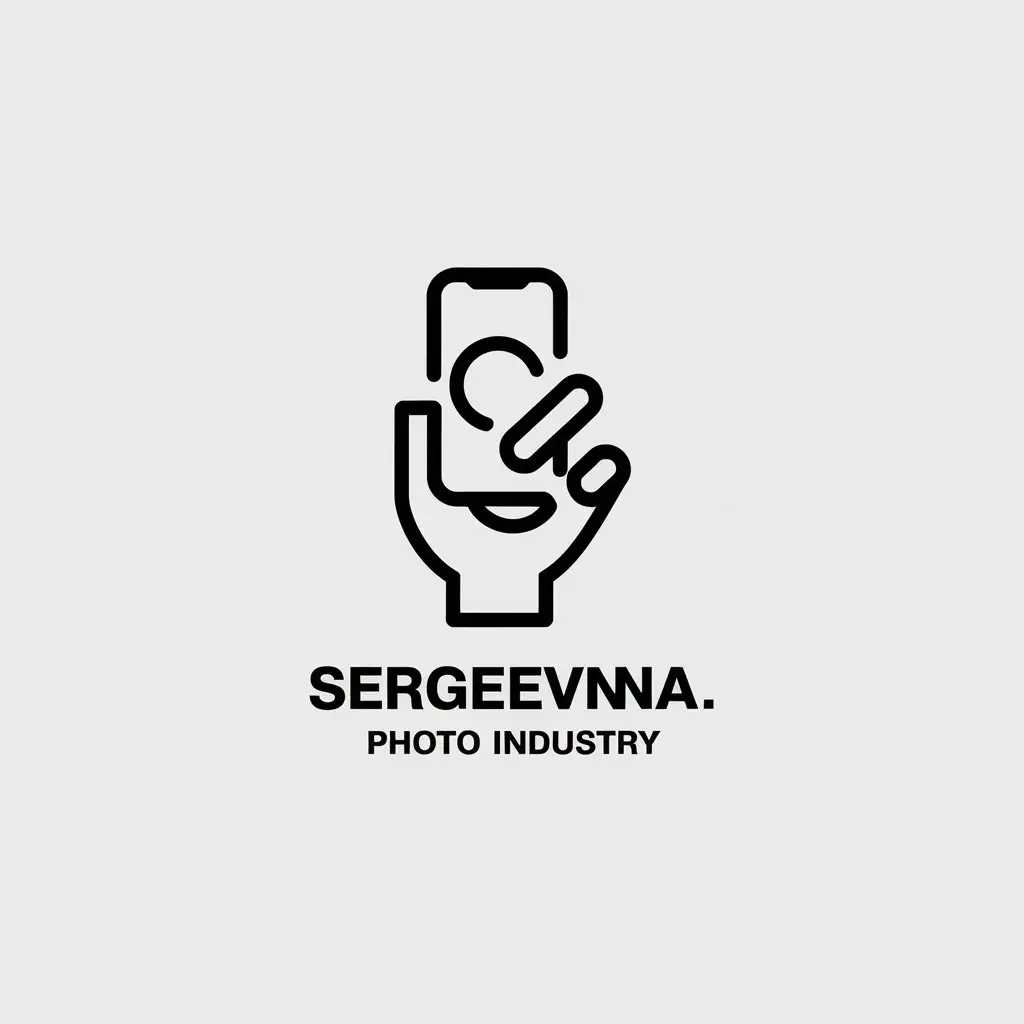 LOGO-Design-for-SergeevnaProd-Minimalistic-Vector-Design-with-Objective-and-Phone-Symbol