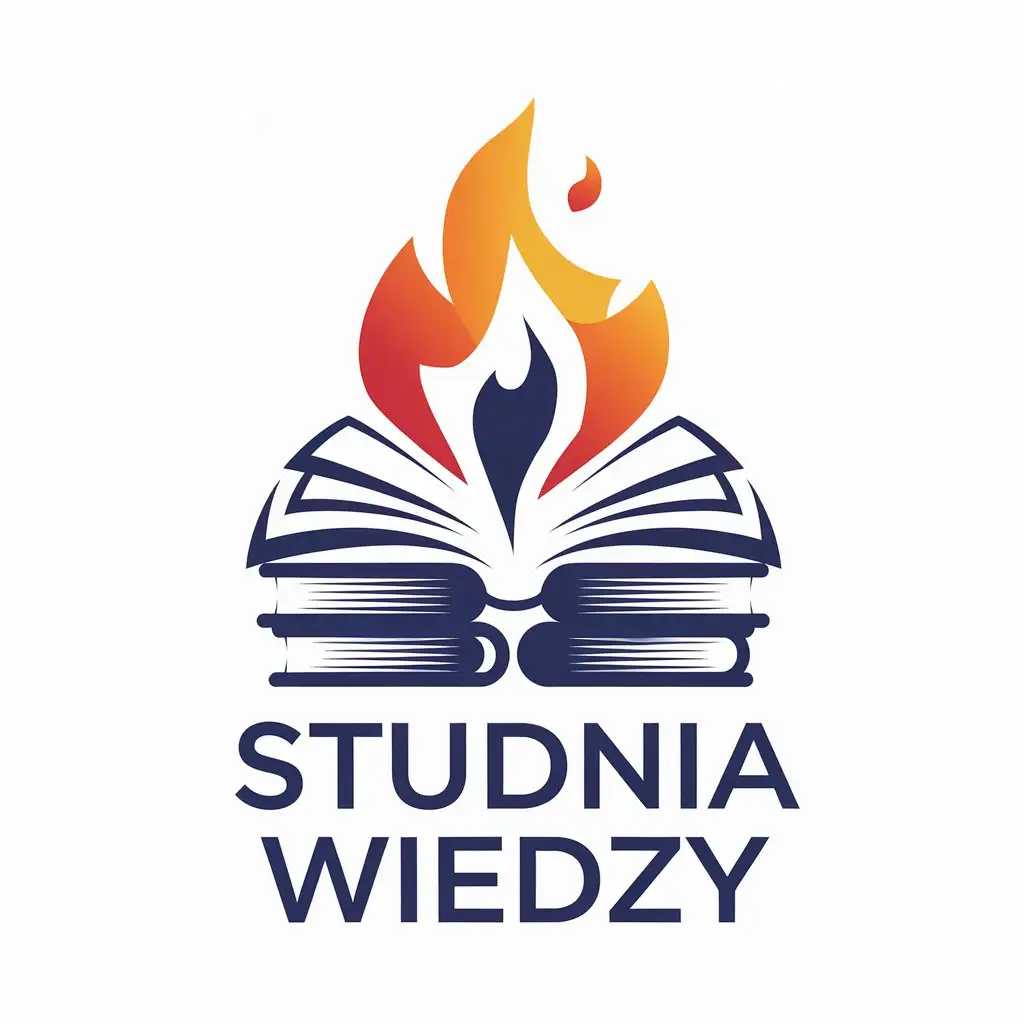 a vector logo design,with the text "STUDNIA WIEDZY", main symbol:Sw,Moderate,be used in Education industry,clear background