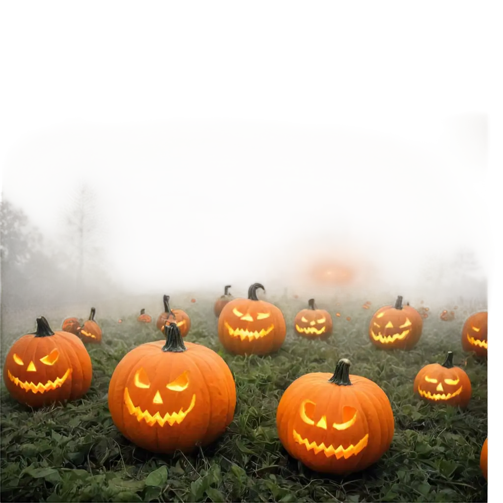 Enchanted-Pumpkin-Patch-PNG-A-Mystical-Harvest-of-Glowing-Creativity