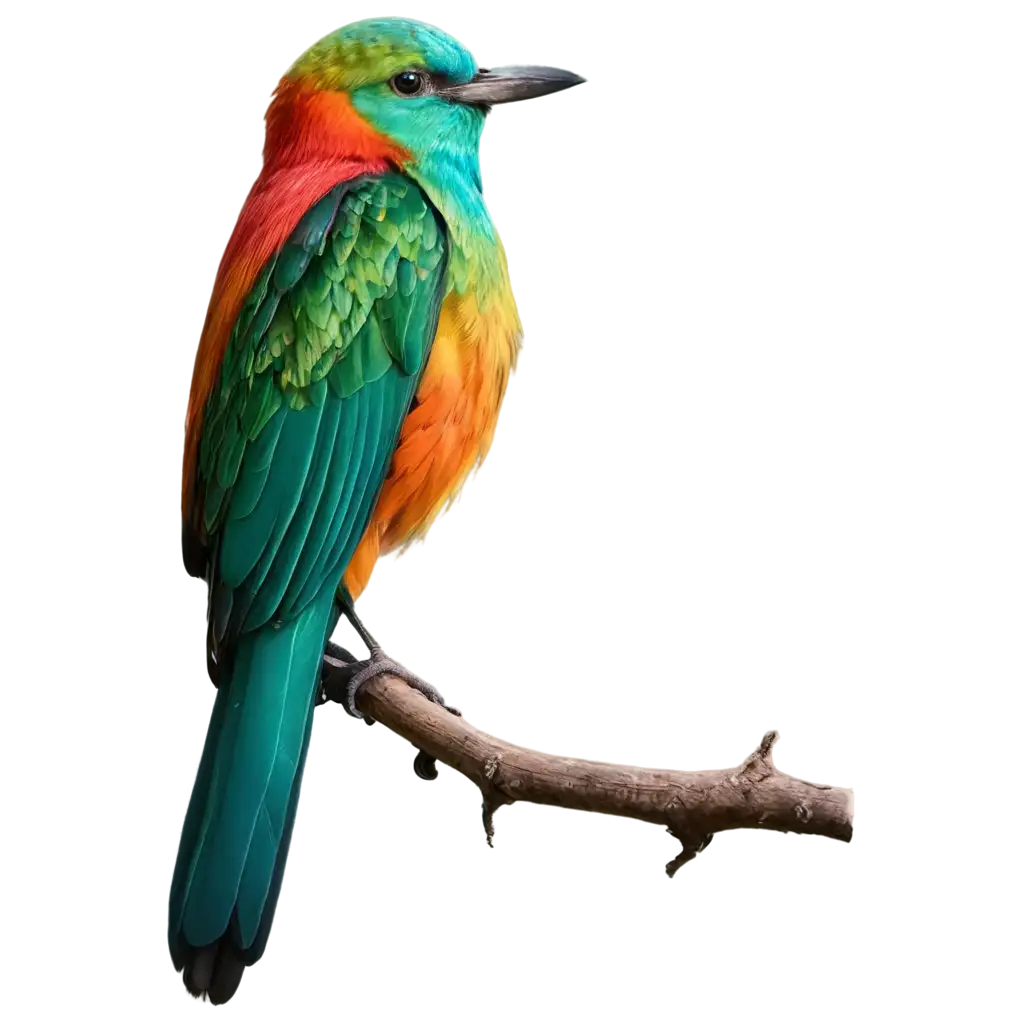 Colorful-Bird-PNG-Image-Captivating-Gradient-Colors-for-Visual-Appeal