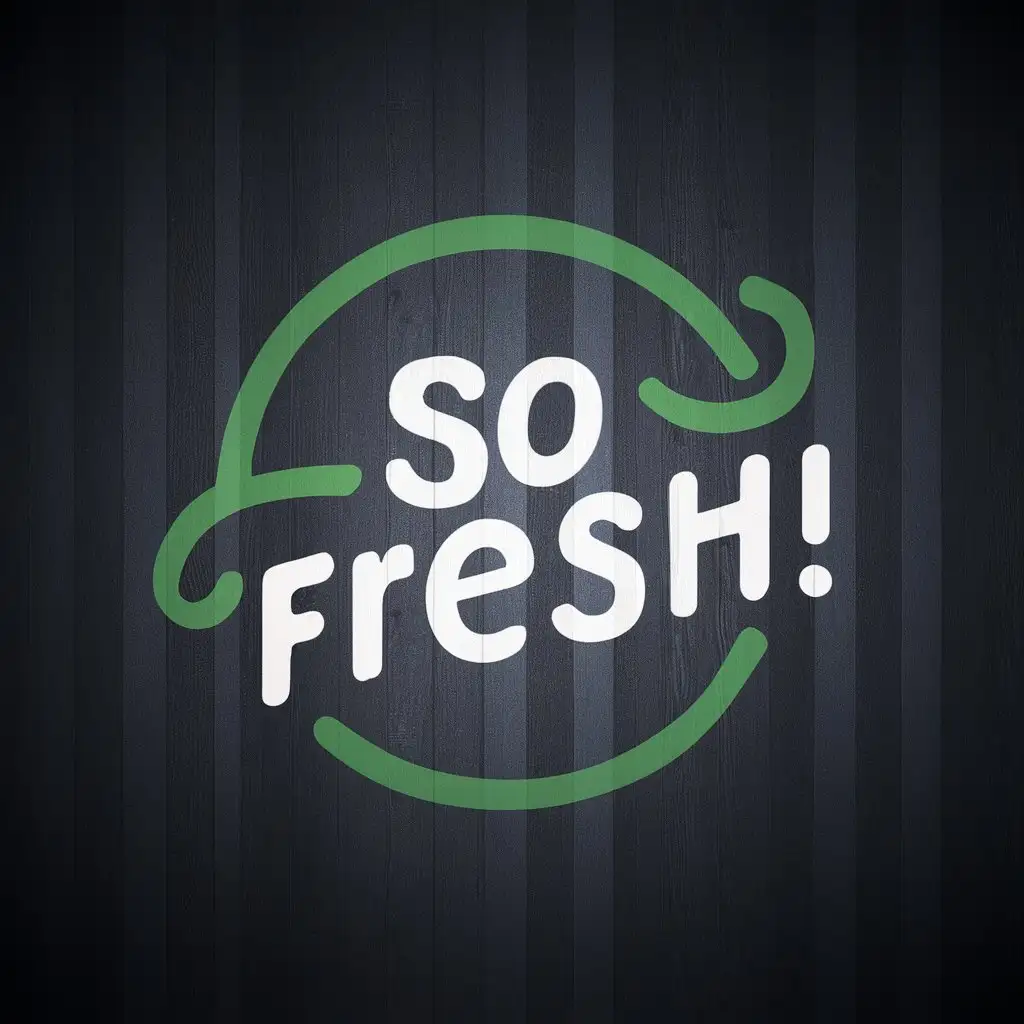 LOGO Design For SO FRESH Modern and Clean with Vibrant Colors and Freshness Theme