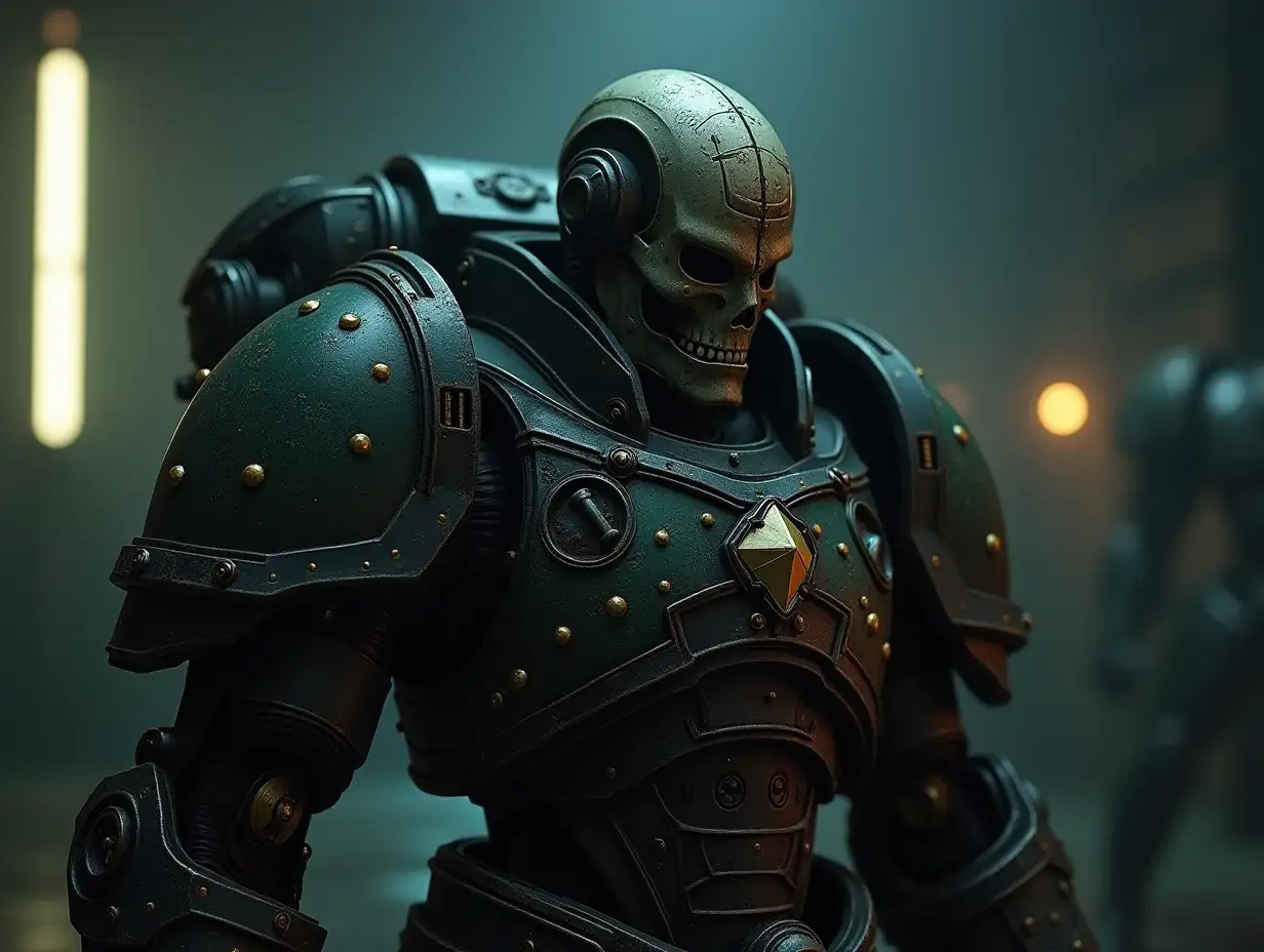 warhammewr 40 k roboute cinematic realistic tech noir