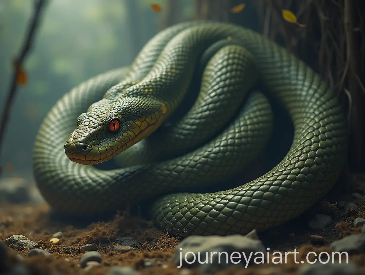 Giant-Snake-in-a-Mysterious-Forest-Landscape