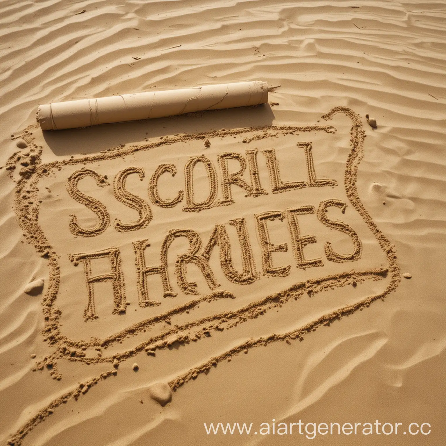 Heroes-Writing-in-the-Sand-Timeless-Scroll-of-Epic-Tales