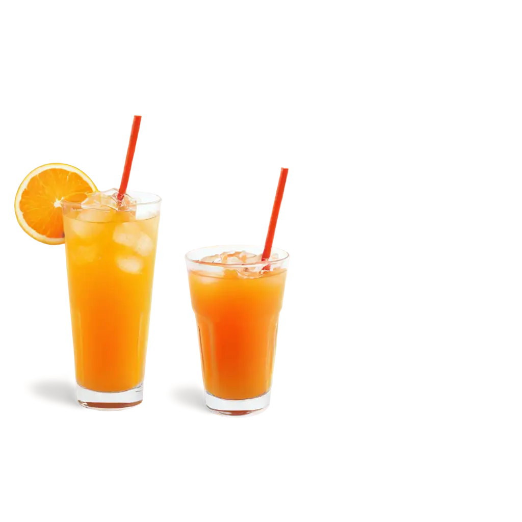 Refreshing-Ice-Tea-and-Orange-Juice-PNG-Image-for-Versatile-Usage