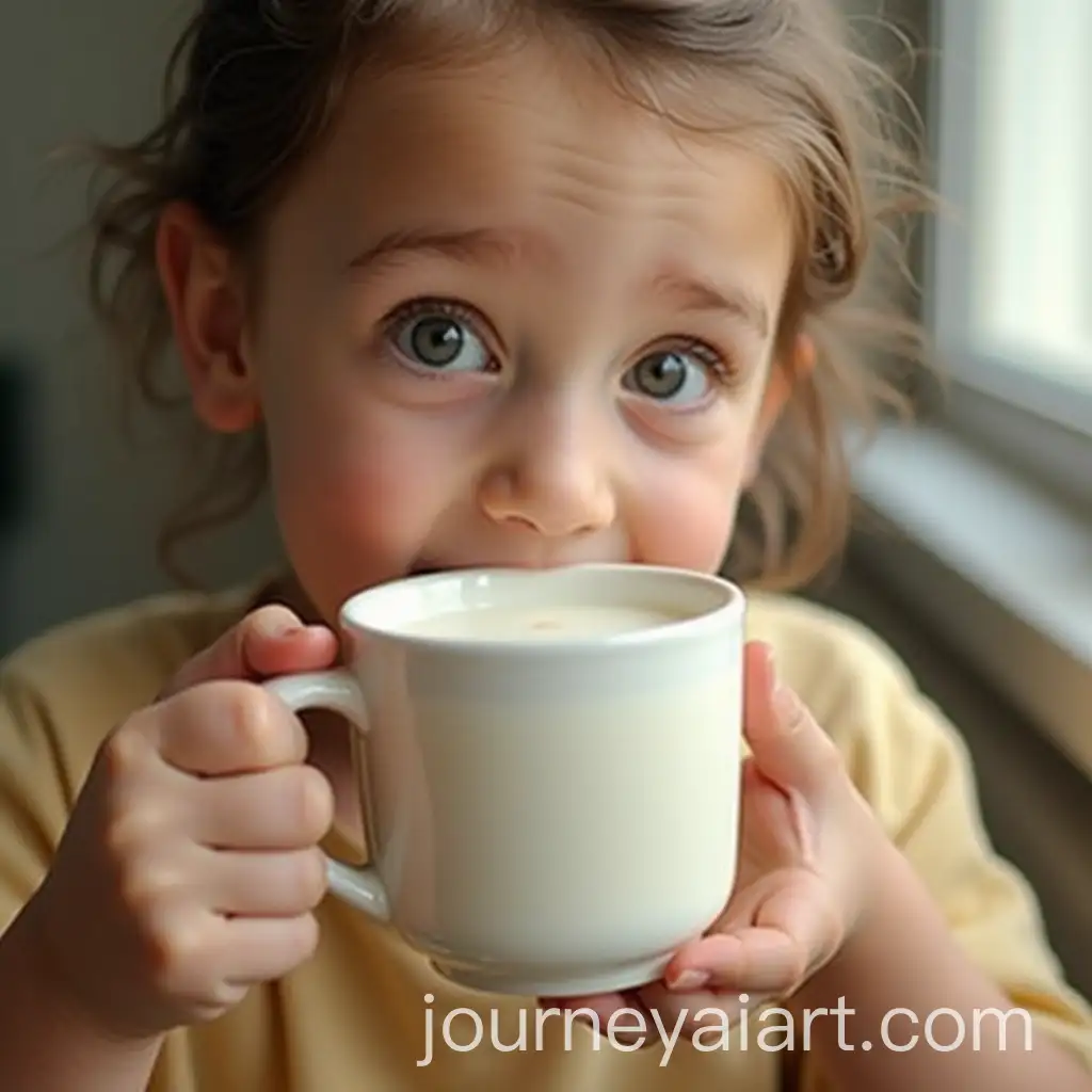 Person-Drinking-a-Refreshing-Cup-of-Buttermilk