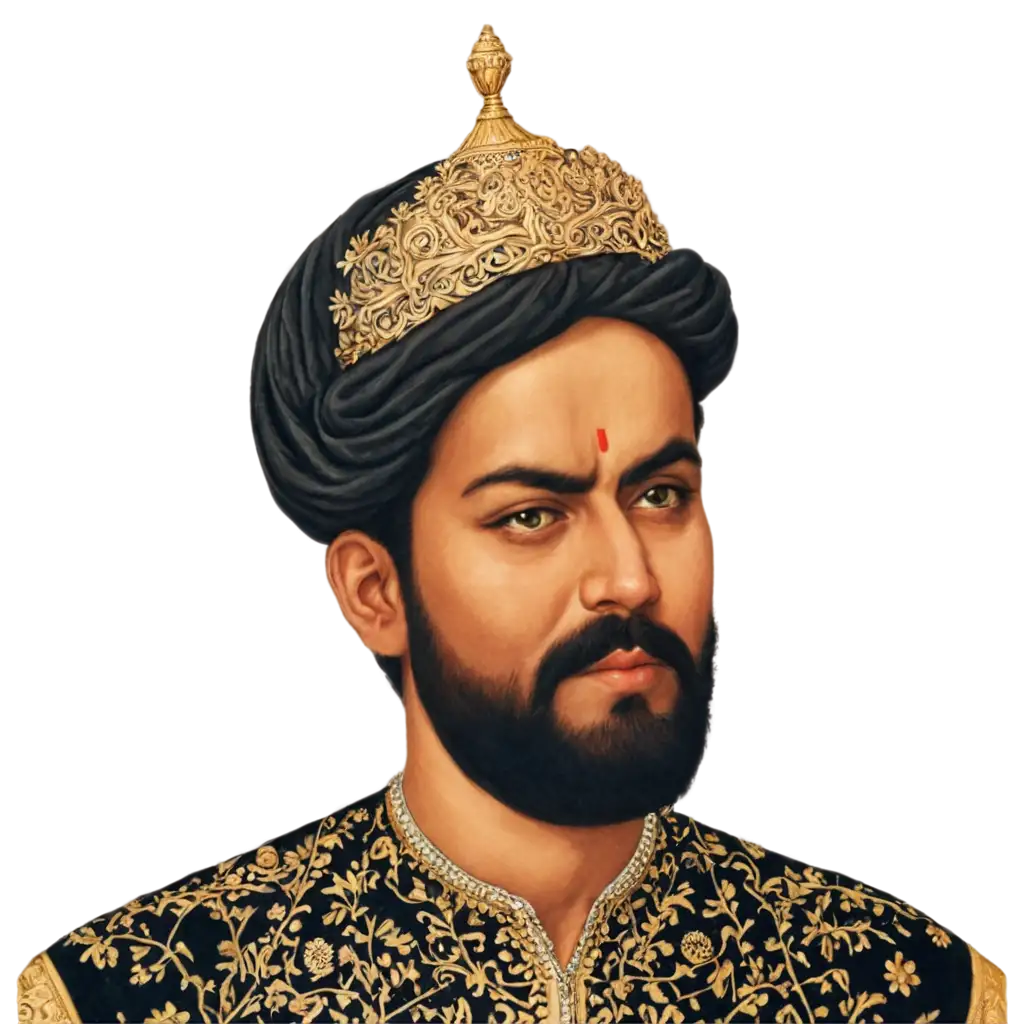 Mughal-Babur-PNG-Image-A-Detailed-and-HighQuality-Representation-of-the-Historic-Icon