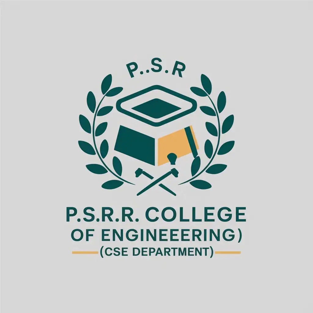 LOGO Design for PSRR College of Engineering Engineering Education Symbol with Modern Typography