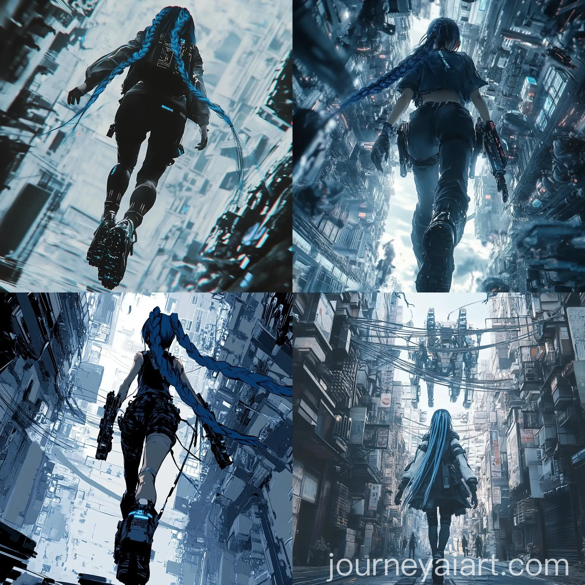 Futuristic-Girl-with-Metallic-Weapon-in-Cyberpark-City