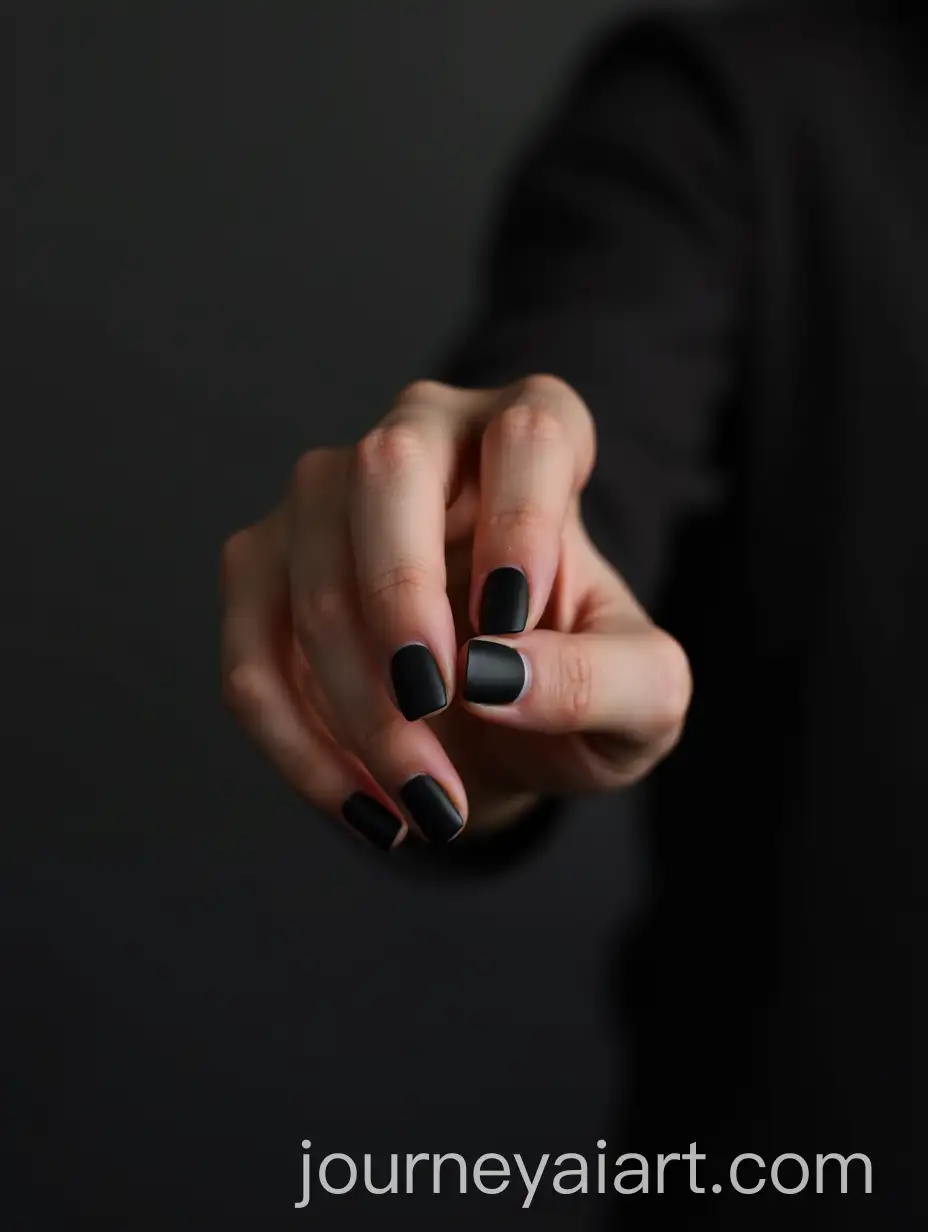 Man-with-Matte-Black-Fingertips-in-a-Bold-Artistic-Portrait