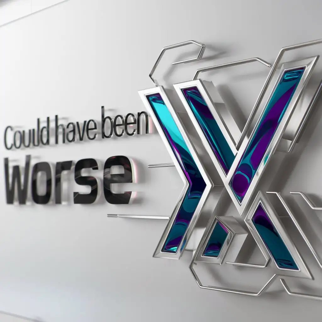 a logo design,with the text "Could have been worse", main symbol:Vekrost,complex,be used in Internet industry,clear background