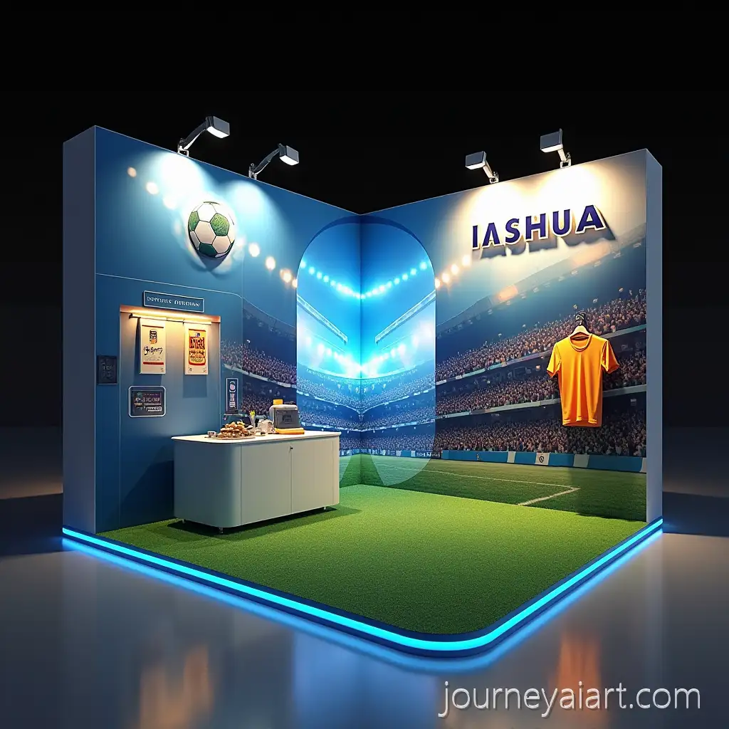 3D-Interactive-Football-Booth-with-LED-Wall-Playful-Area-and-Legendary-Merchandise