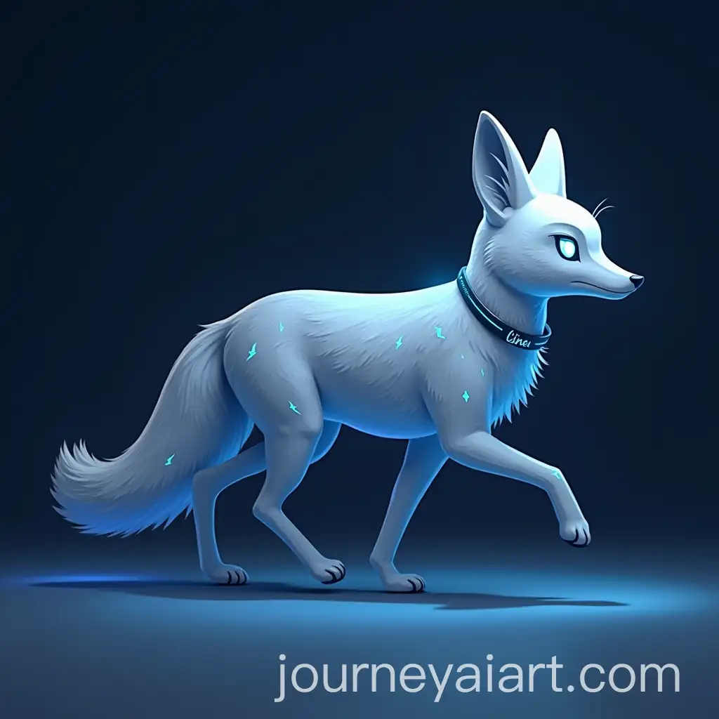 Sleek-Fox-Representing-Linea-Currency-with-Geometric-Patterns-and-Glowing-Eyes