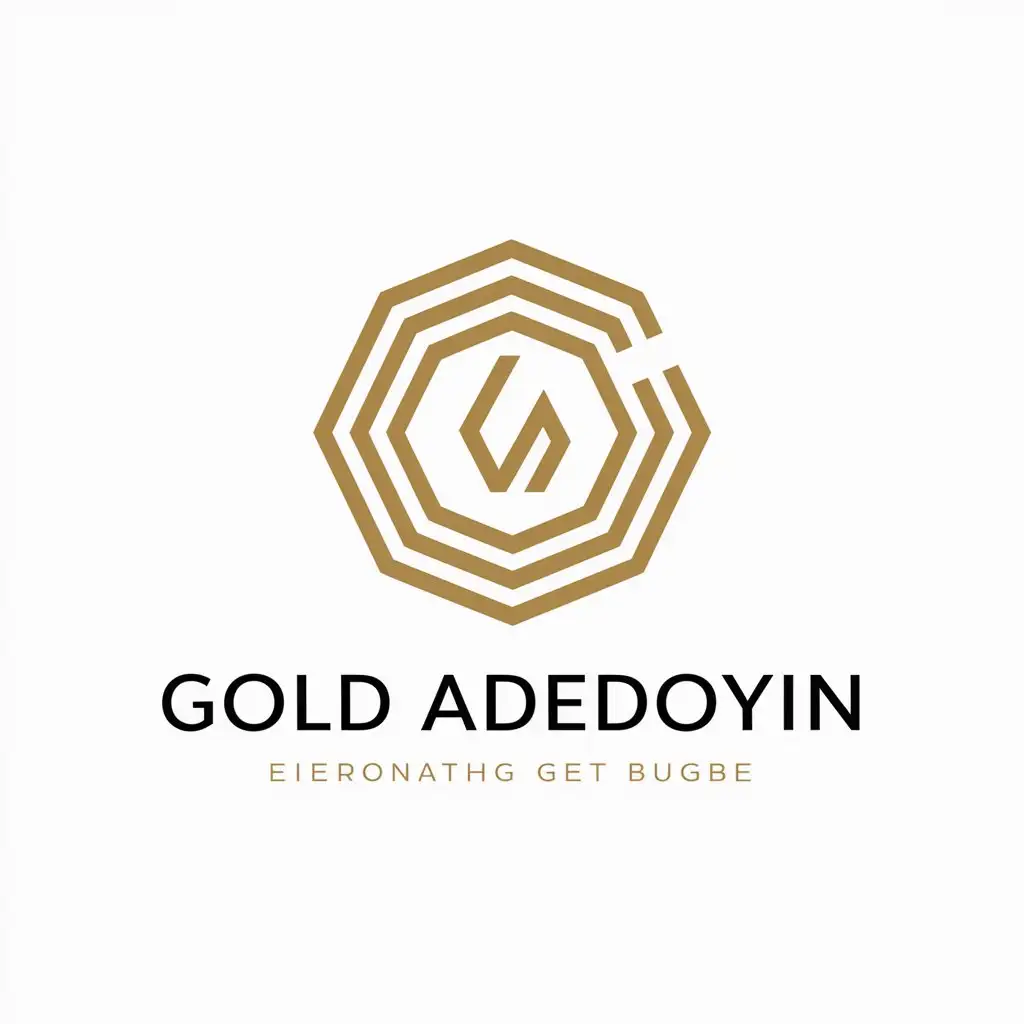 LOGO Design For Gold Adedoyin EyeCatching Brand Identity for Internet Industry