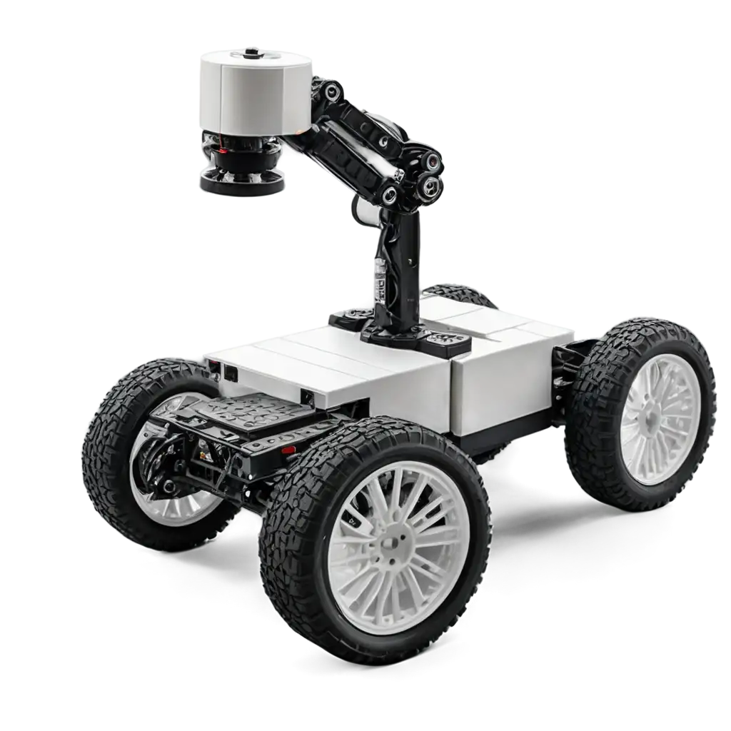 HighQuality-PNG-Image-of-a-FourWheeled-Rover-with-a-EV3-Robotic-Arm