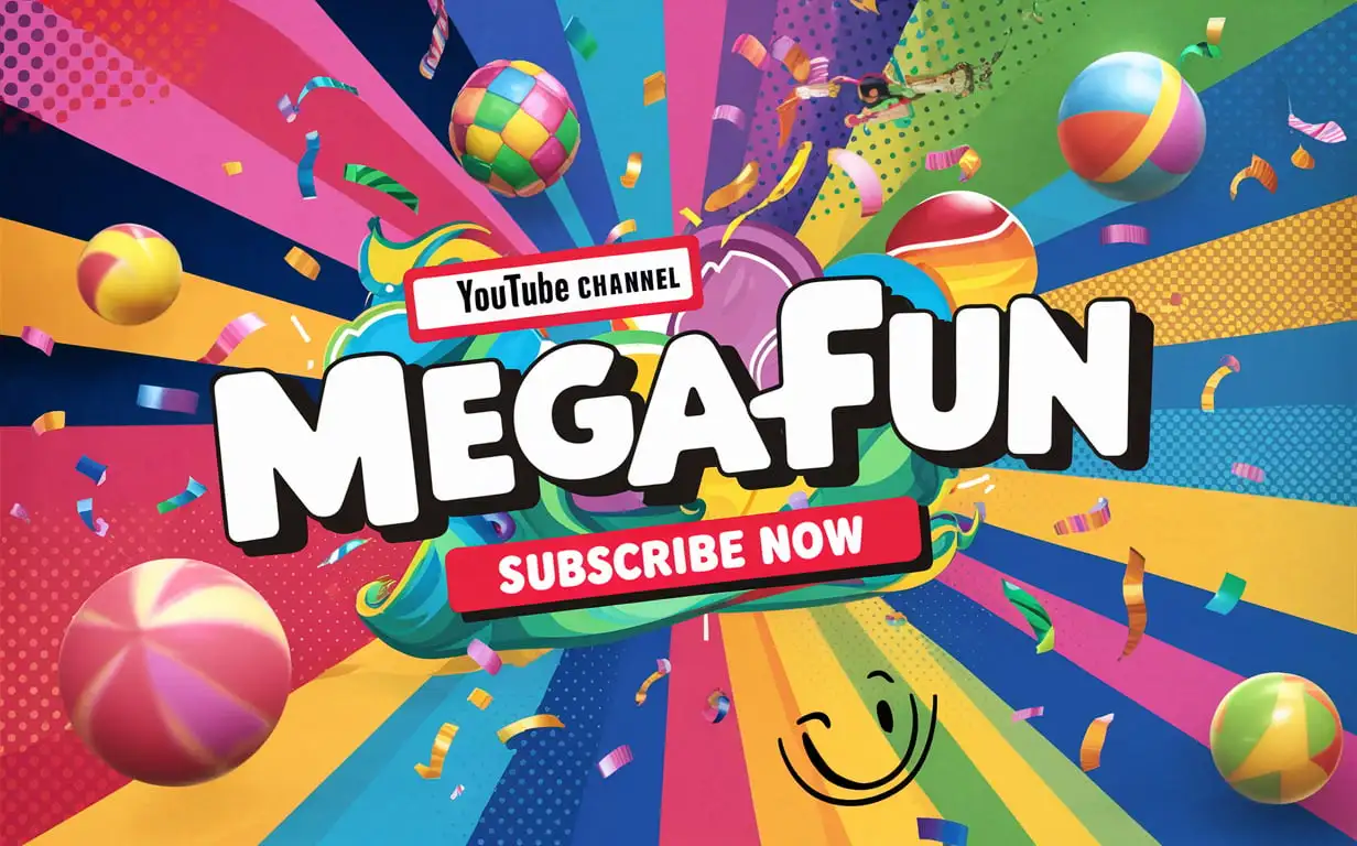 Vibrant-Banner-Design-for-MegaFun-YouTube-Channel