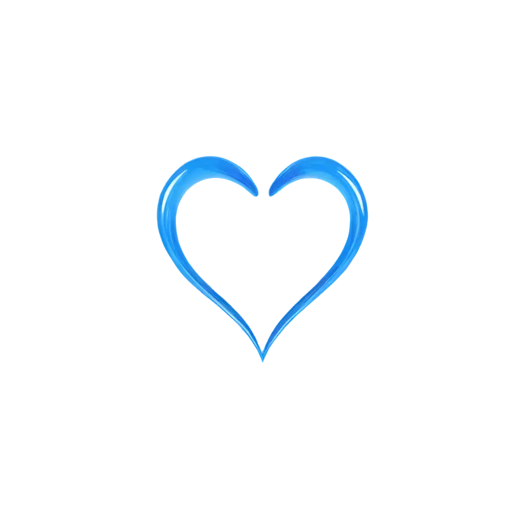 Volumetric-Blue-Heart-PNG-with-Reflection-for-Stunning-Visual-Effects