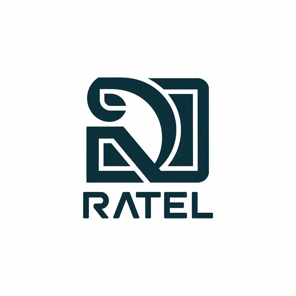 LOGO Design for RATEL Professional and Minimalistic Vector Logo with Clear Background