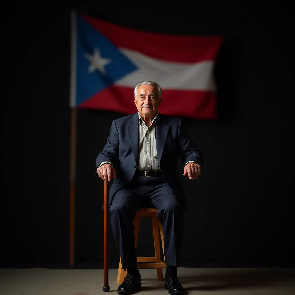 Elderly-Man-Exuding-Wisdom-with-Puerto-Rican-Flag-in-Background