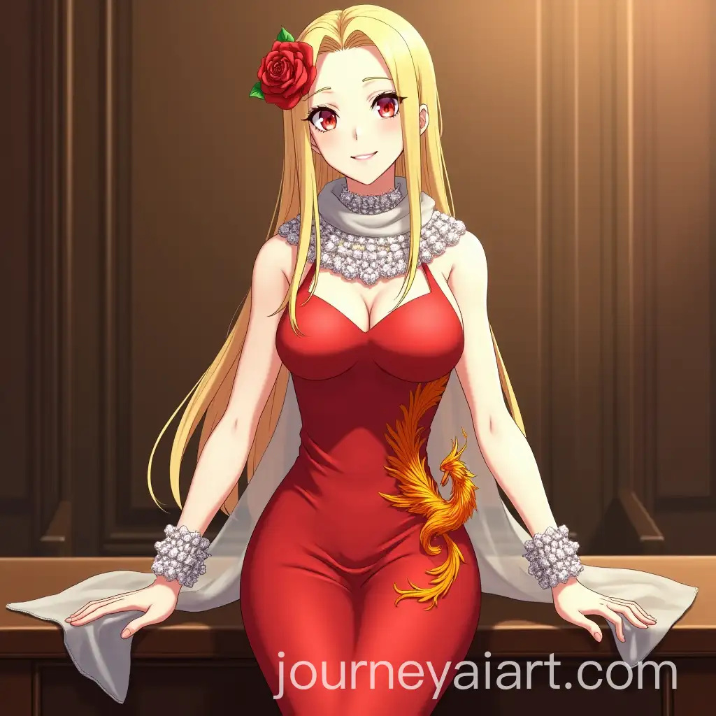 Elegant-Female-Ace-Attorney-in-Red-Mermaid-Dress-at-Court-Bar
