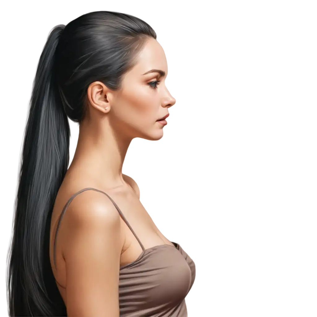 Hyperrealistic-PNG-Portrait-of-a-Beautiful-TatarRussian-Woman-with-Long-Black-Ponytail-Hair