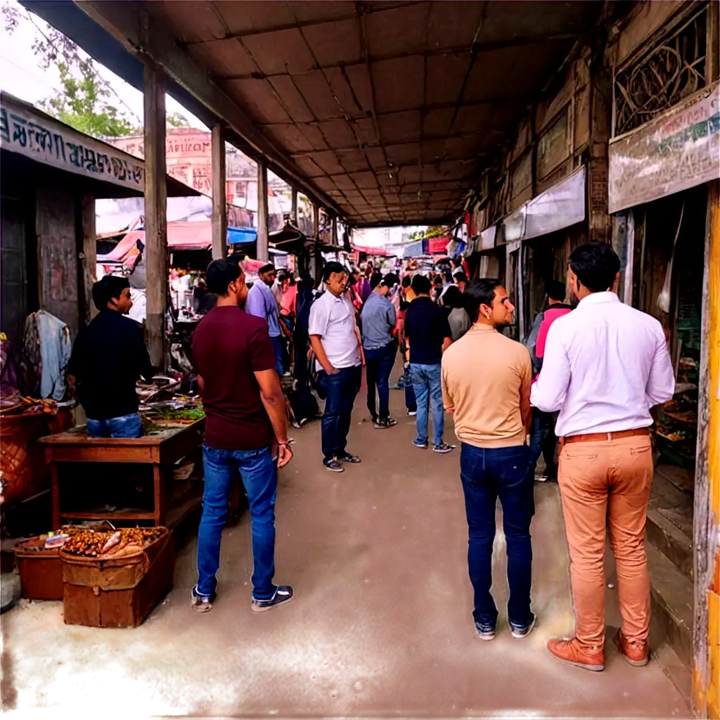 Encroachment-Inside-Old-Lajpat-Rai-Market-Captivating-PNG-Image-Illustrating-Urban-Transformation