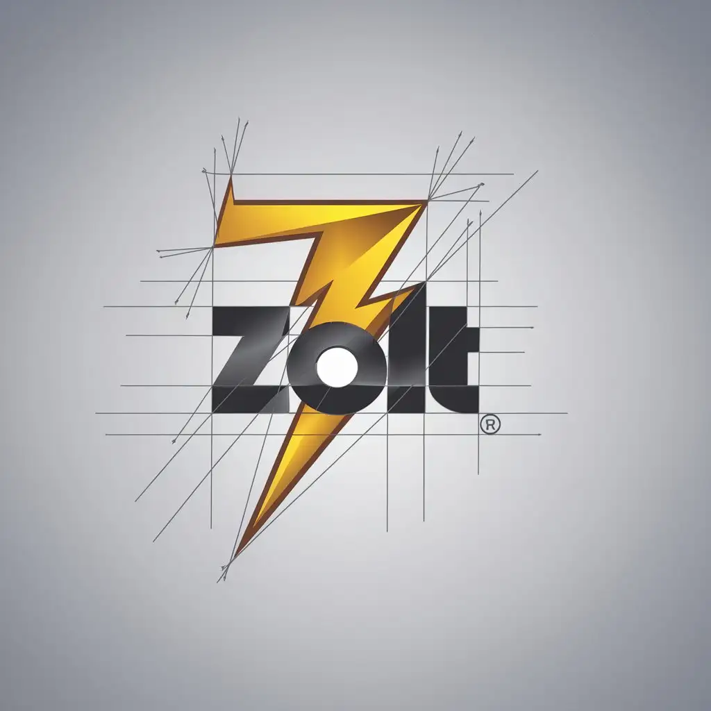 LOGO Design For Zolt Bold Z Character with Lightning Bolt Theme