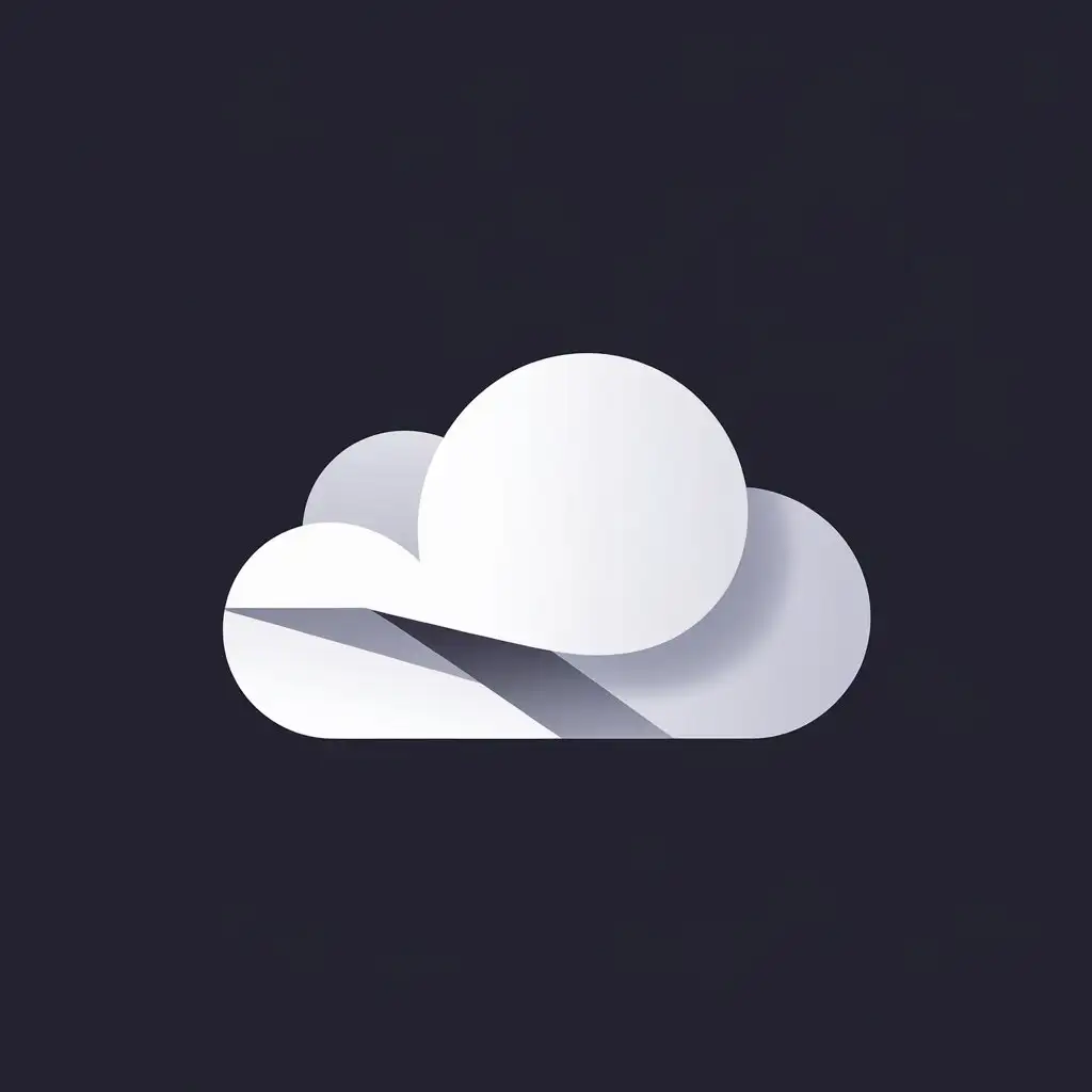 Minimalist-Geometric-White-Cloud-on-Solid-Black-Background