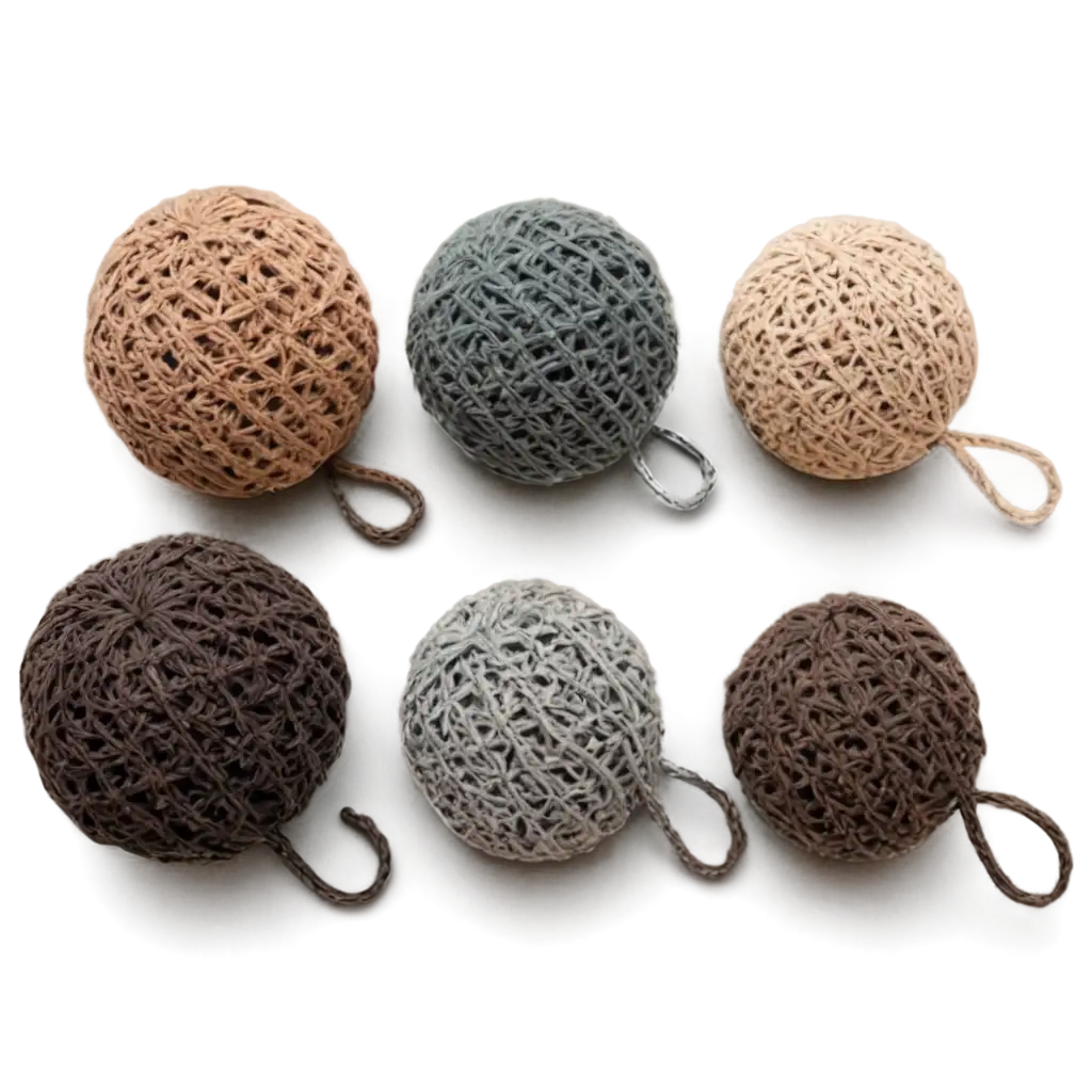 Stylish-Crochet-Ball-with-Crochet-Hook-PNG-Image-for-Crafting-Projects-and-Digital-Designs