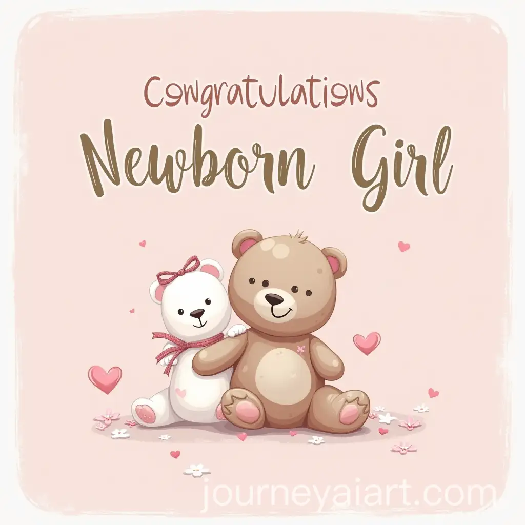 Congratulations-on-Newborn-Girl-Card-with-Teddy-Bear-Design