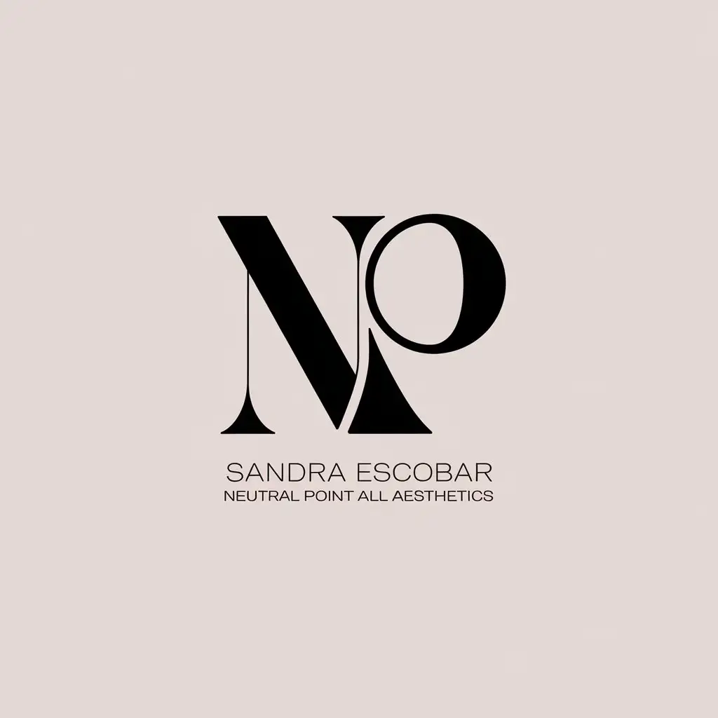 LOGO Design for NP Sandra Escobar Minimalistic Aesthetic for Beauty Spa Industry