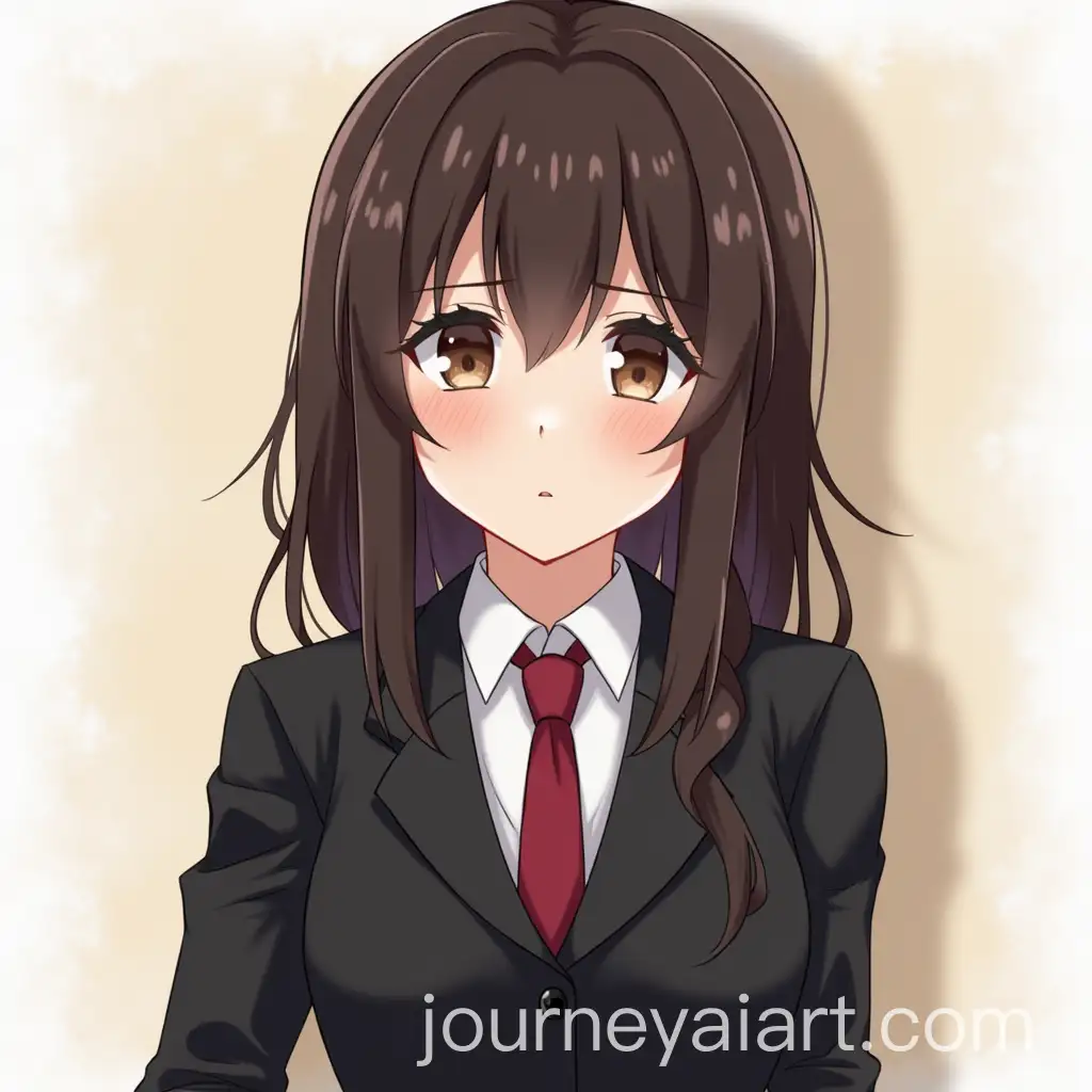 Anime-Girl-in-Black-Suit-with-Gojo-Satoru