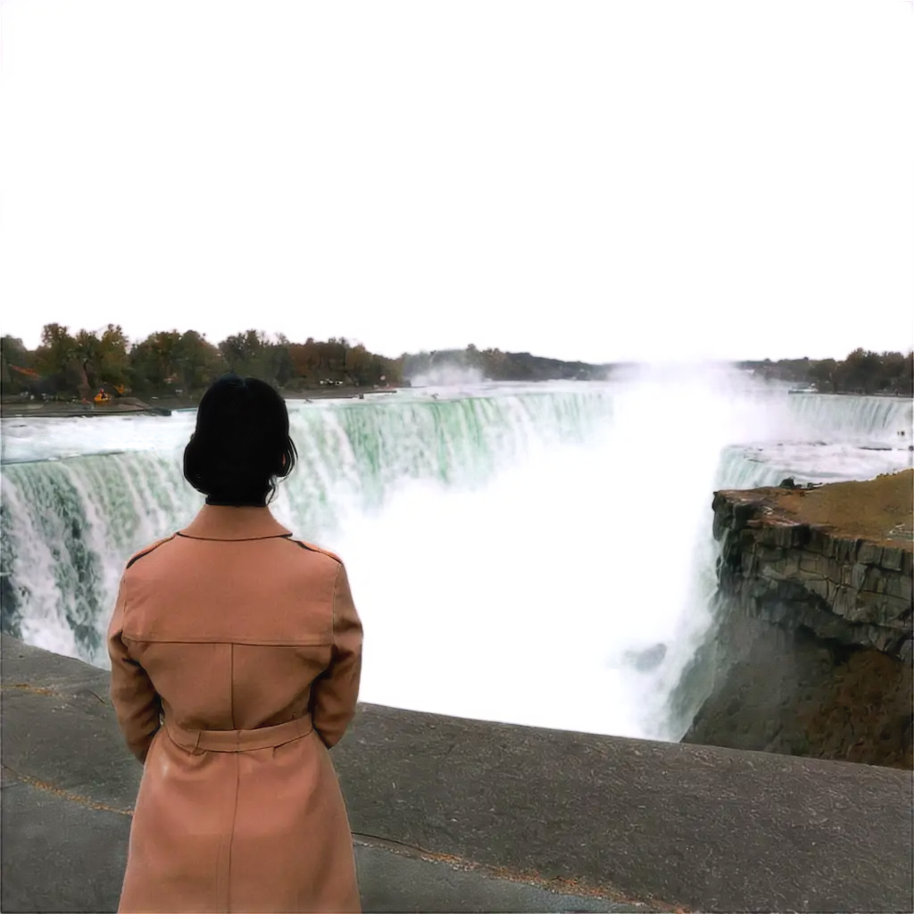 Standing in front of Niagara Falls