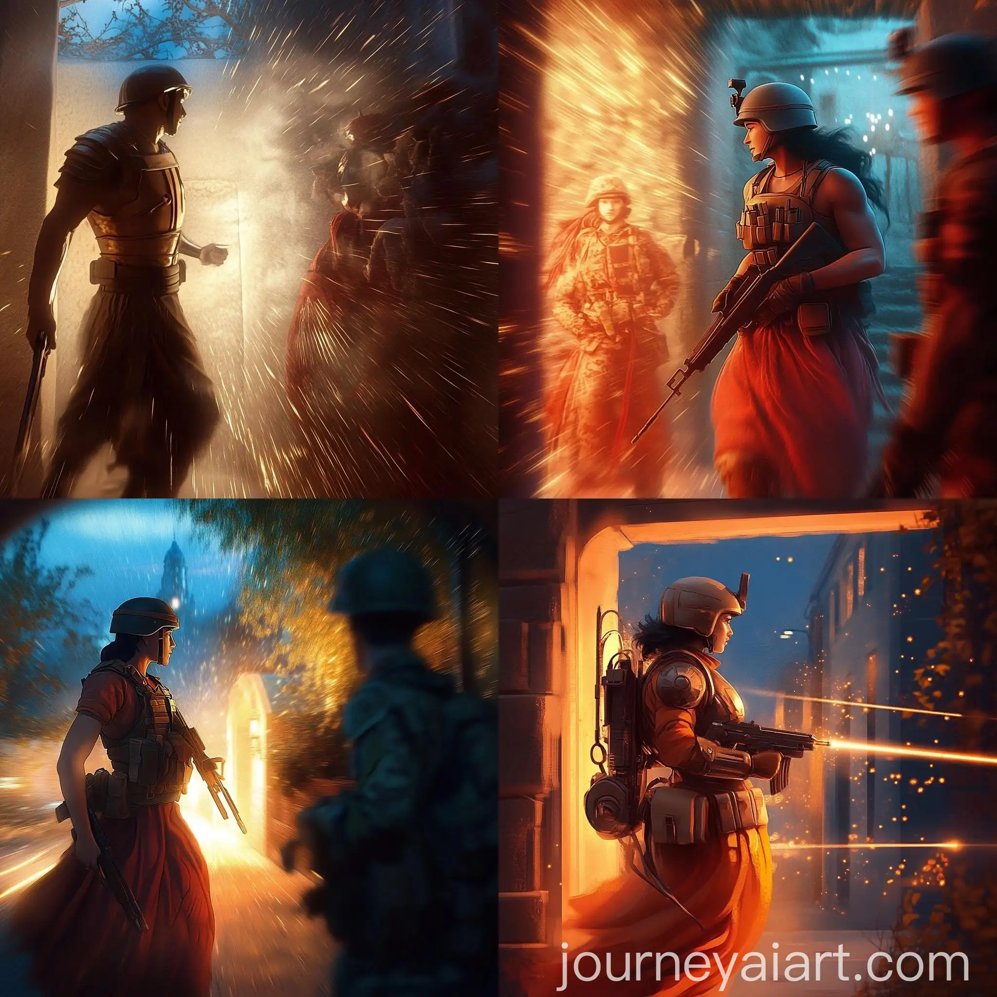 Soldier-in-Small-Movement-Effect-with-Light-Shifts