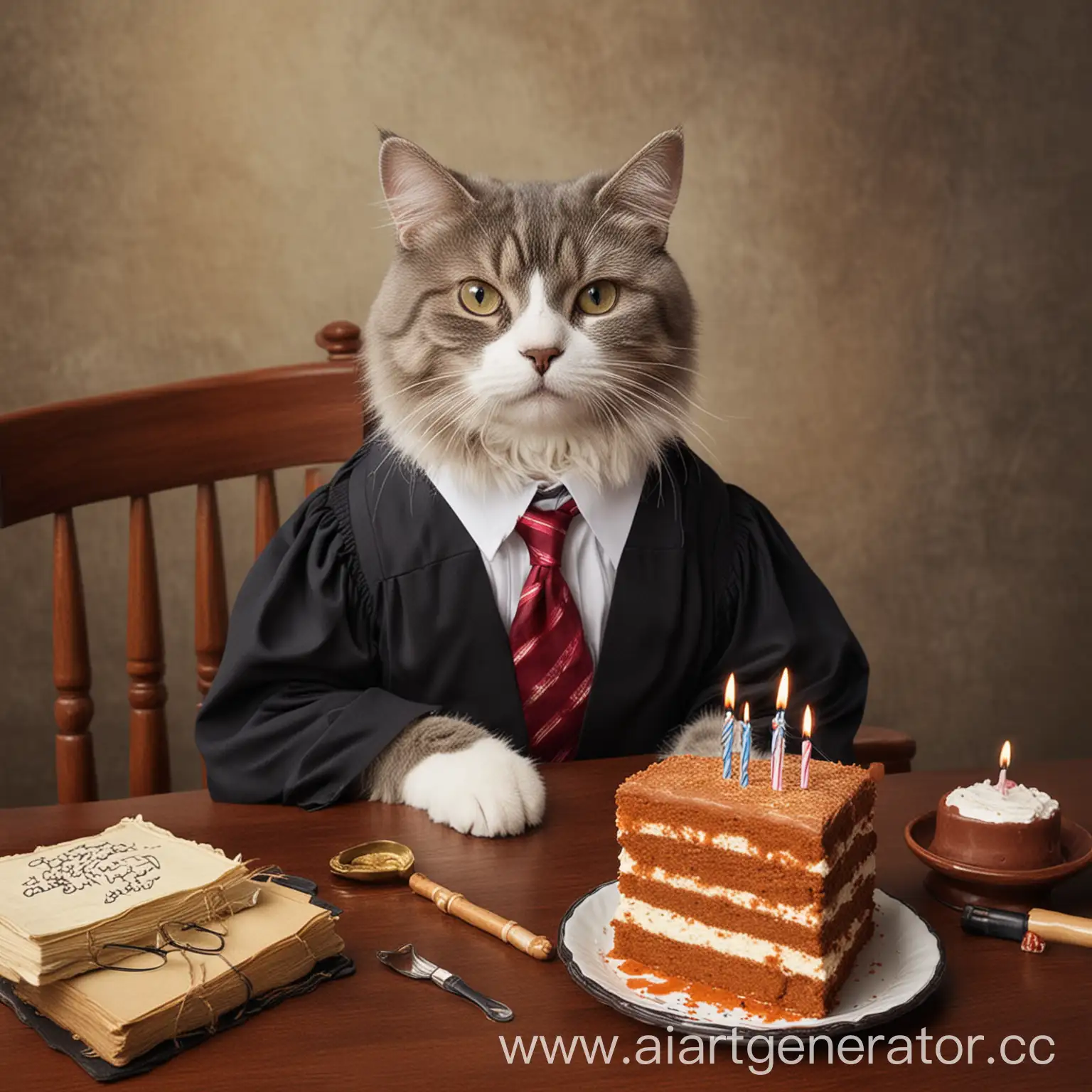 Celebrating-a-Cat-Lawyers-Birthday-with-Cake-and-Balloons