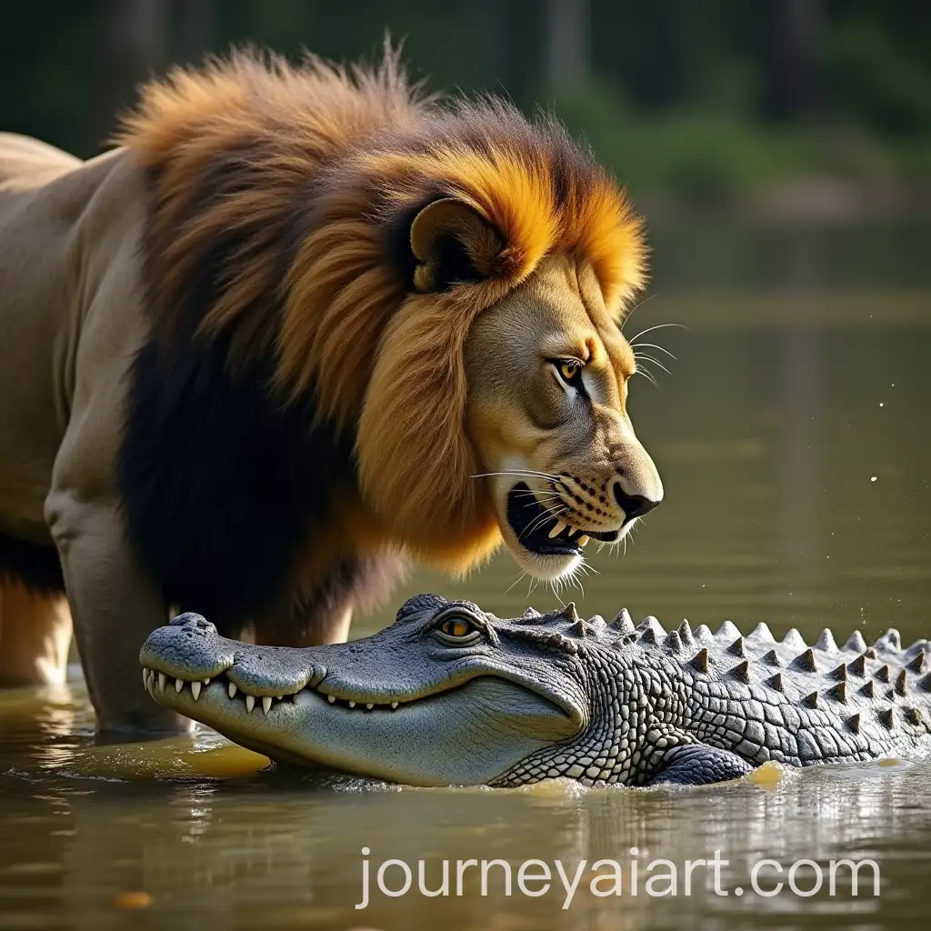 AI-Image-Prompt-ExpansionCrocodile-Attacking-Lion-in-Wild-African-Scene