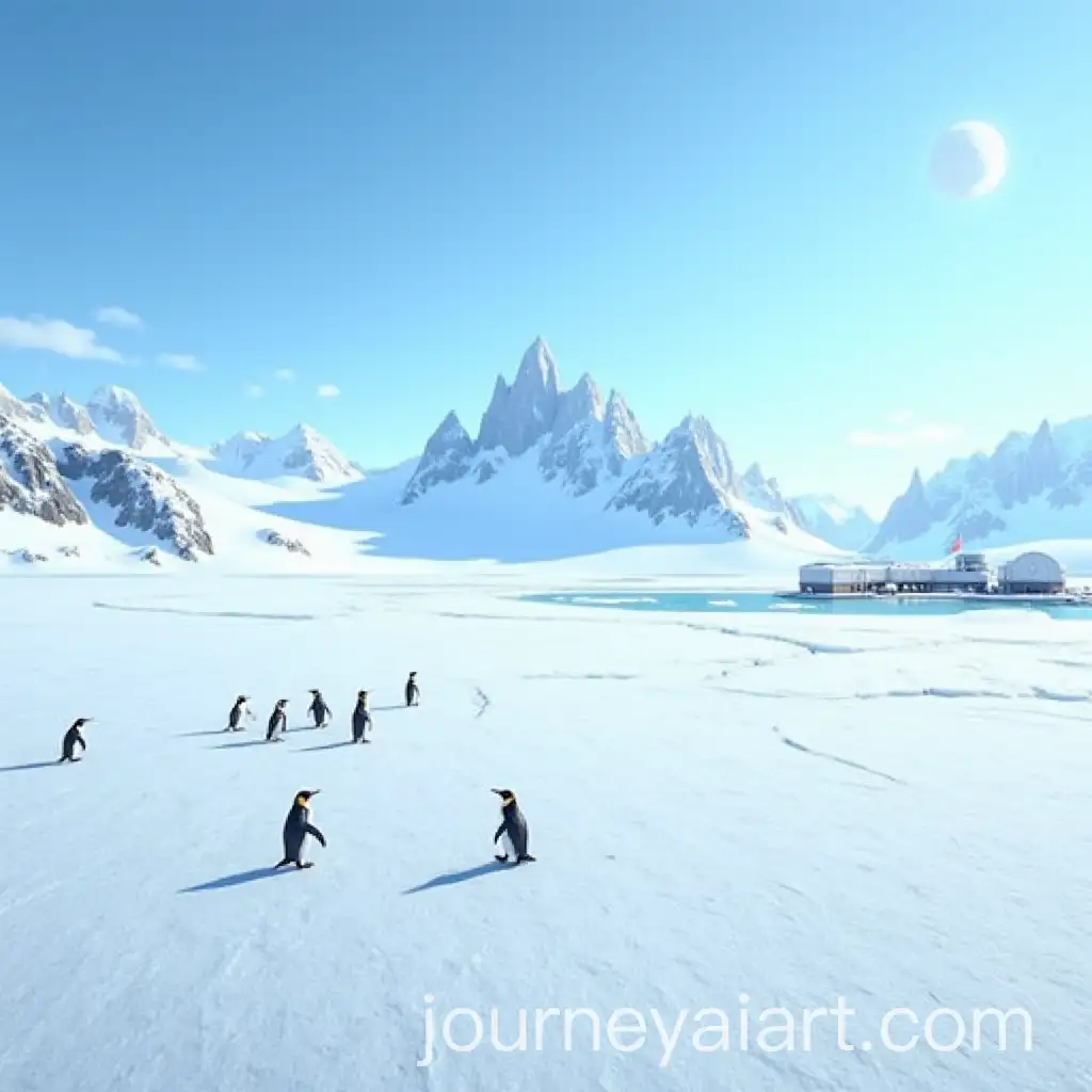 Expansive-Antarctic-Landscape-with-Penguins-and-Research-Station
