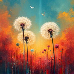 DANDELION IN THE SKY