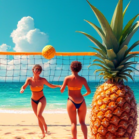 Fruit Beach Volleyball