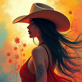 Wildflower cowgirl