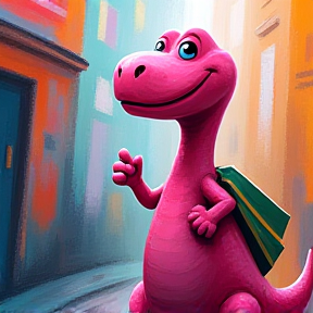 Sam the Pink Dinosaur