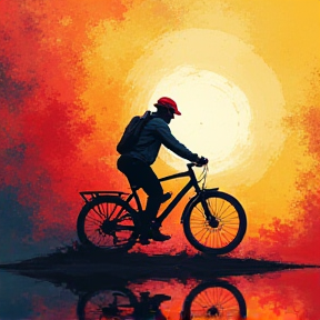 Alone with Bike