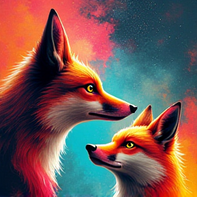 coyote and fox  loves creation 