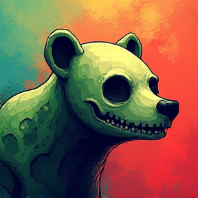 Green Skeleton Bear