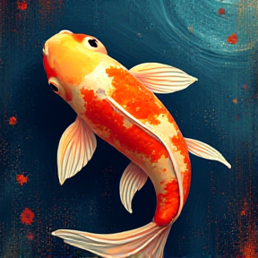 Koi in the Night