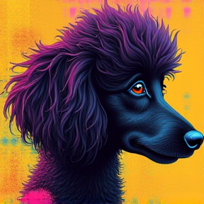 Plum the Poodle